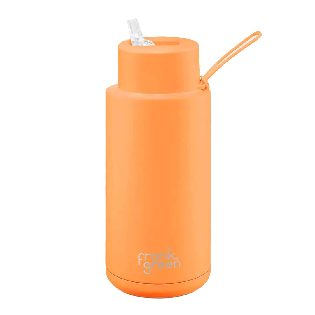 frank green 34oz Ceramic Reusable Bottle with Straw